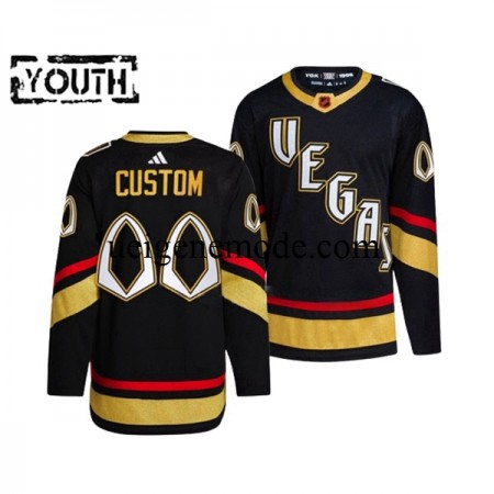 Kinder Vegas Golden Knights CUSTOM Eishockey Trikot Adidas 2022-2023 Reverse Retro Schwarz Authentic